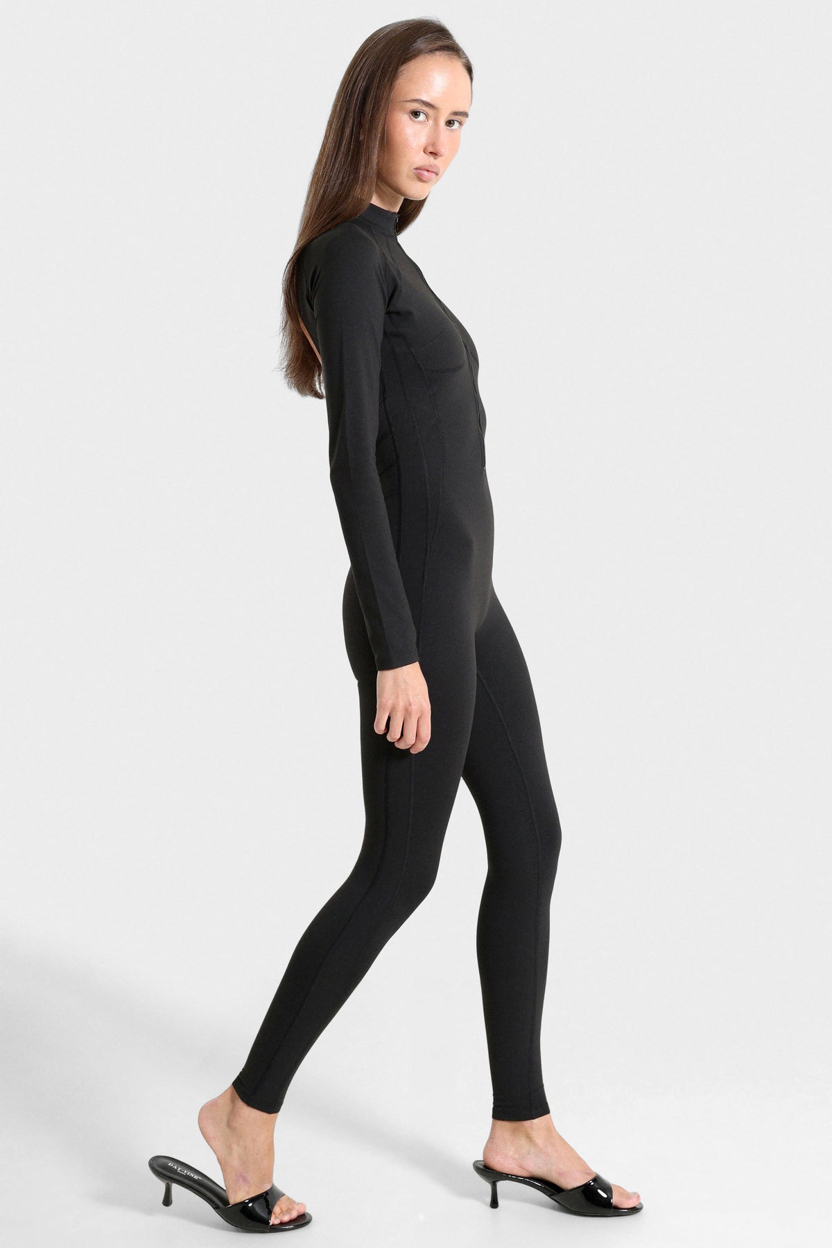 Langer Overall - Schwarz