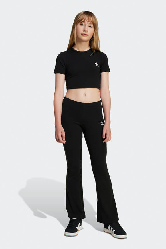 T-shirt à côtes - Noir