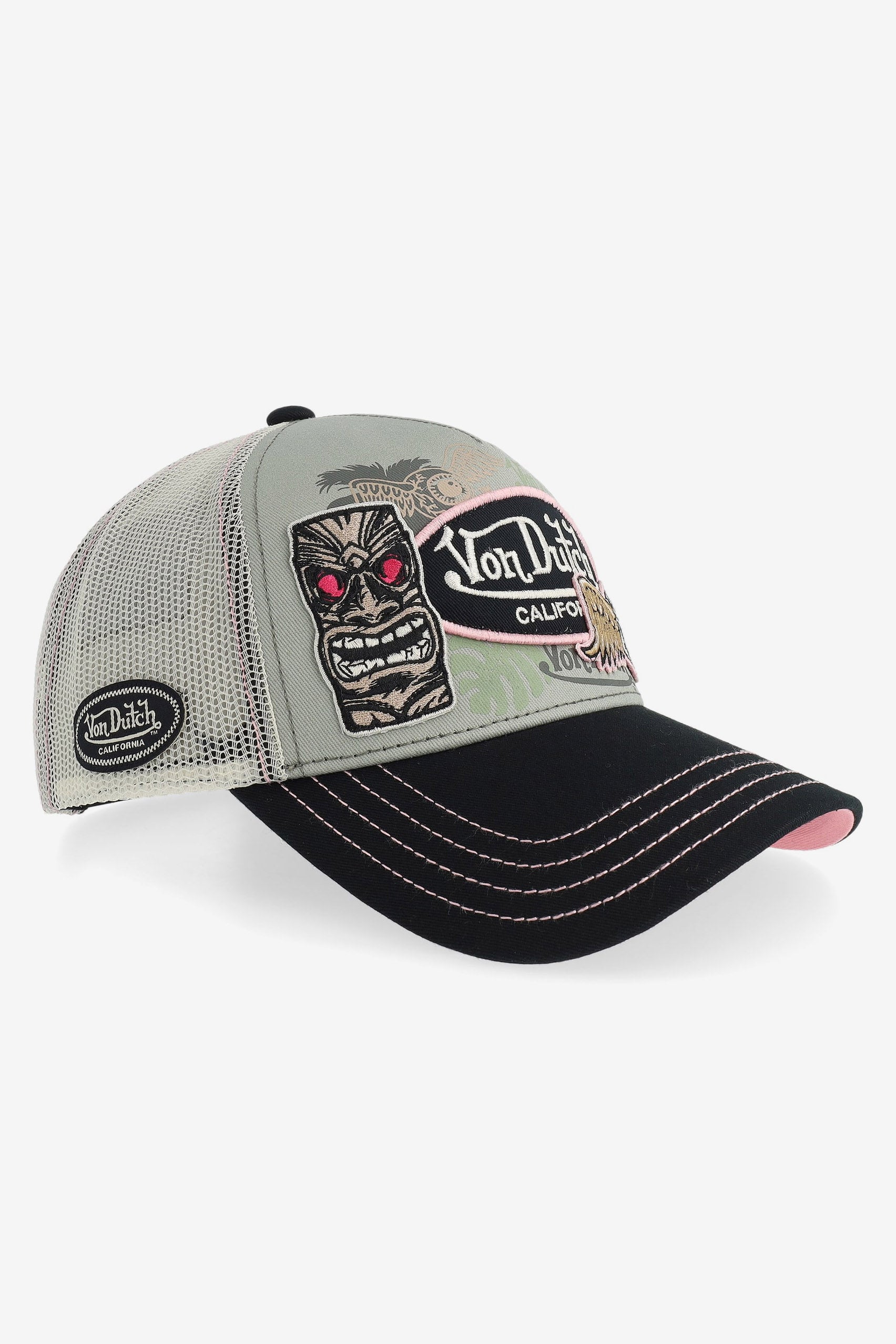 Trucker Cap / Snapback - Stone + Black
