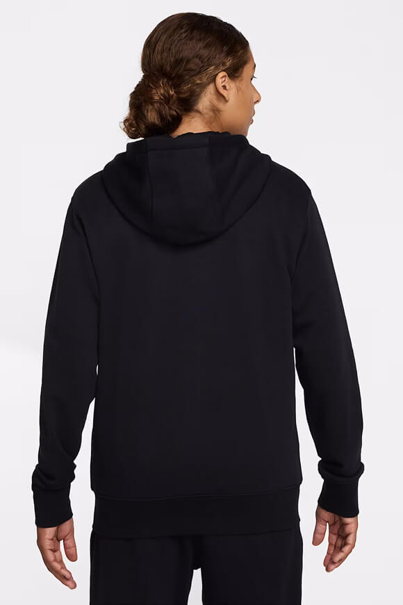 Hooded zip-up sweatshirt - Black