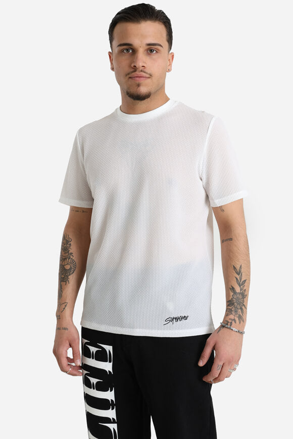 Strukturiertes T-Shirt - Offwhite