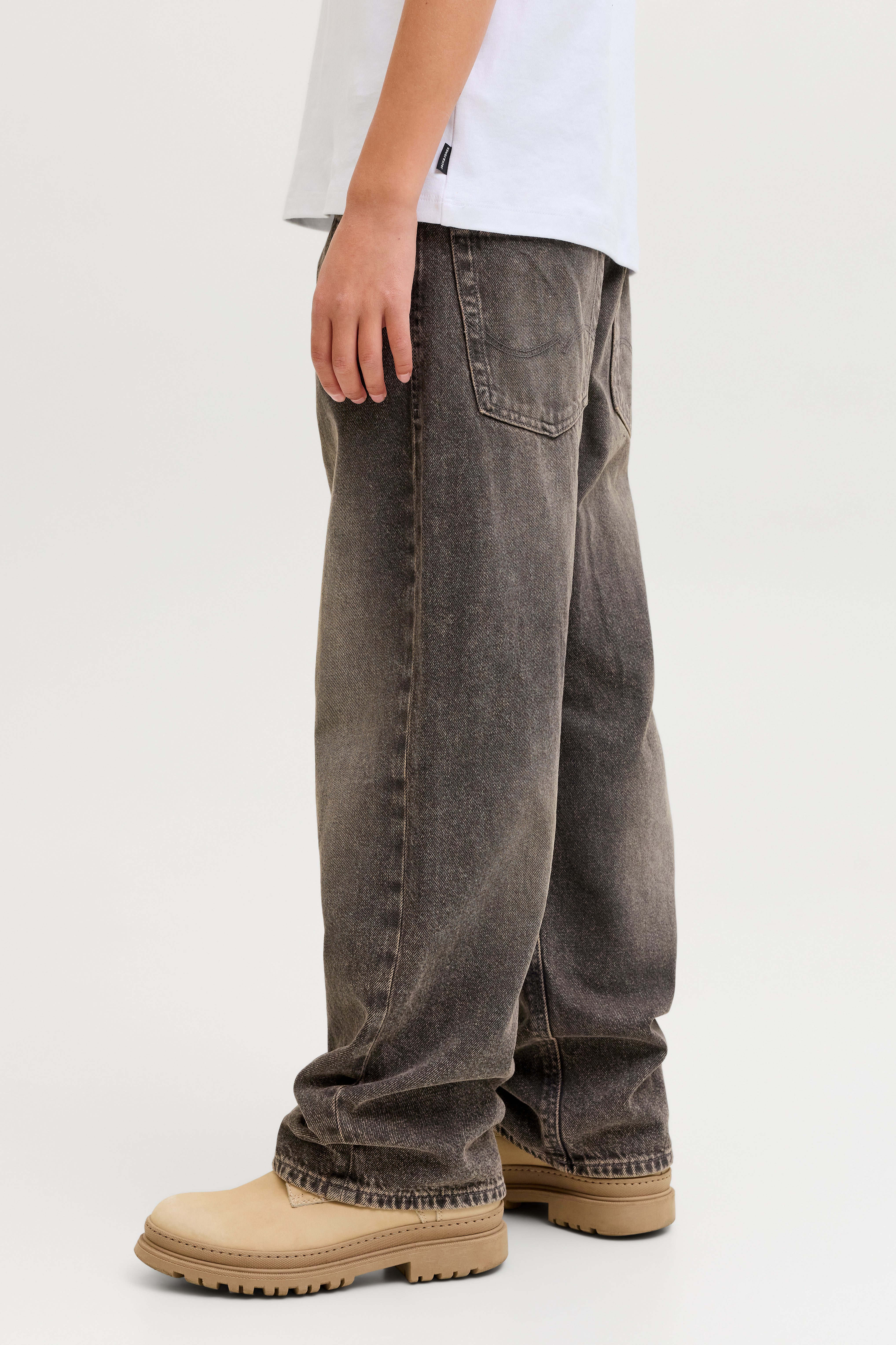 JJIALEX Baggy Fit Jeans - Black + Brown