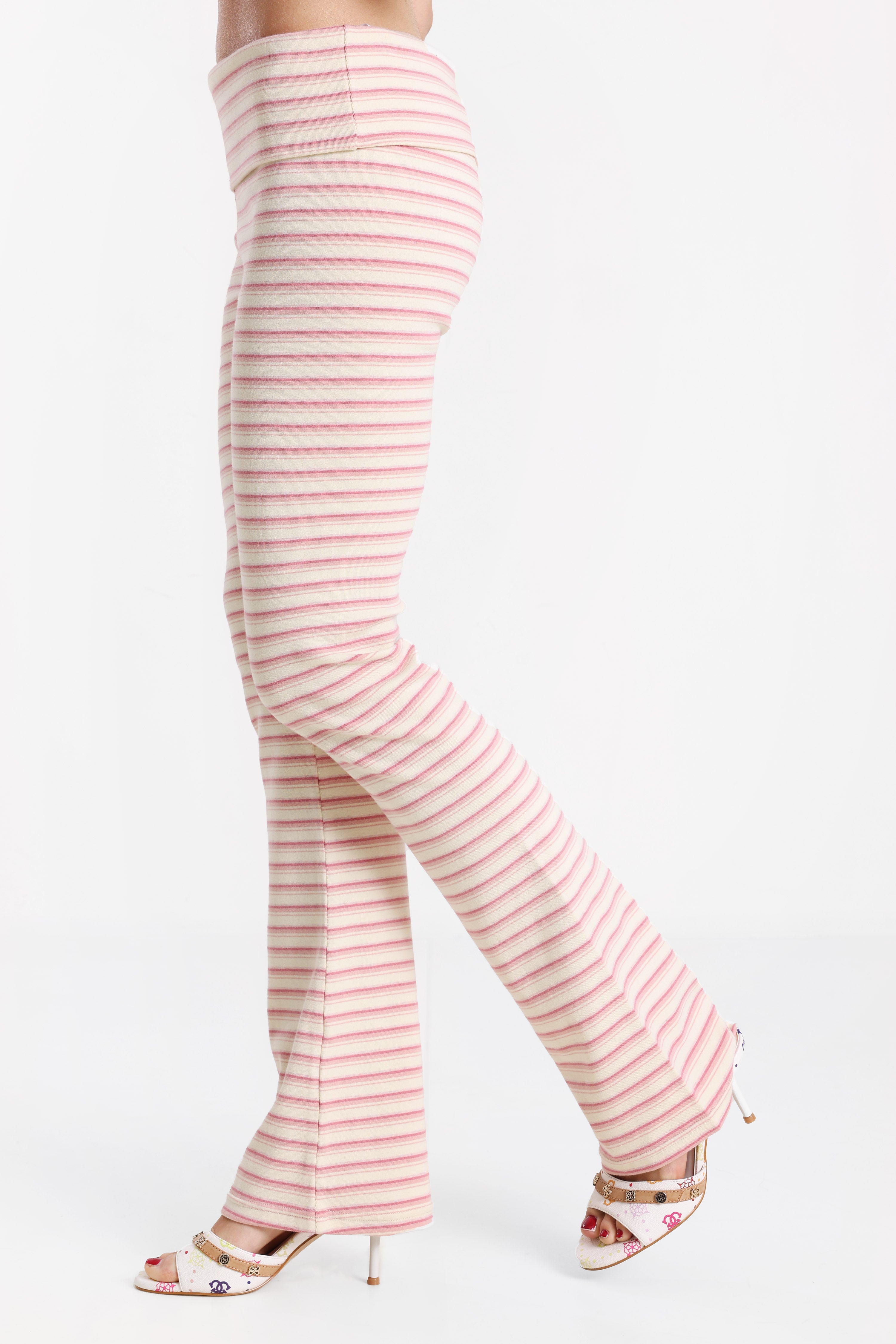 Leggings - Offwhite + Pink