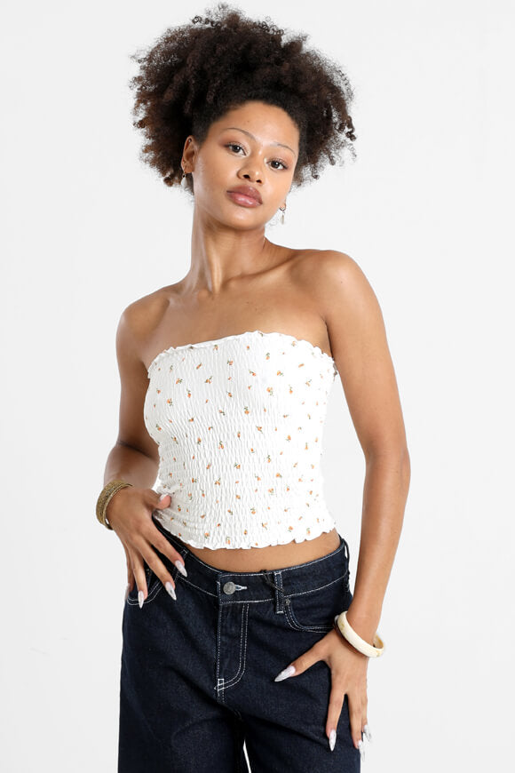 Bandeau Crop Top - Offwhite