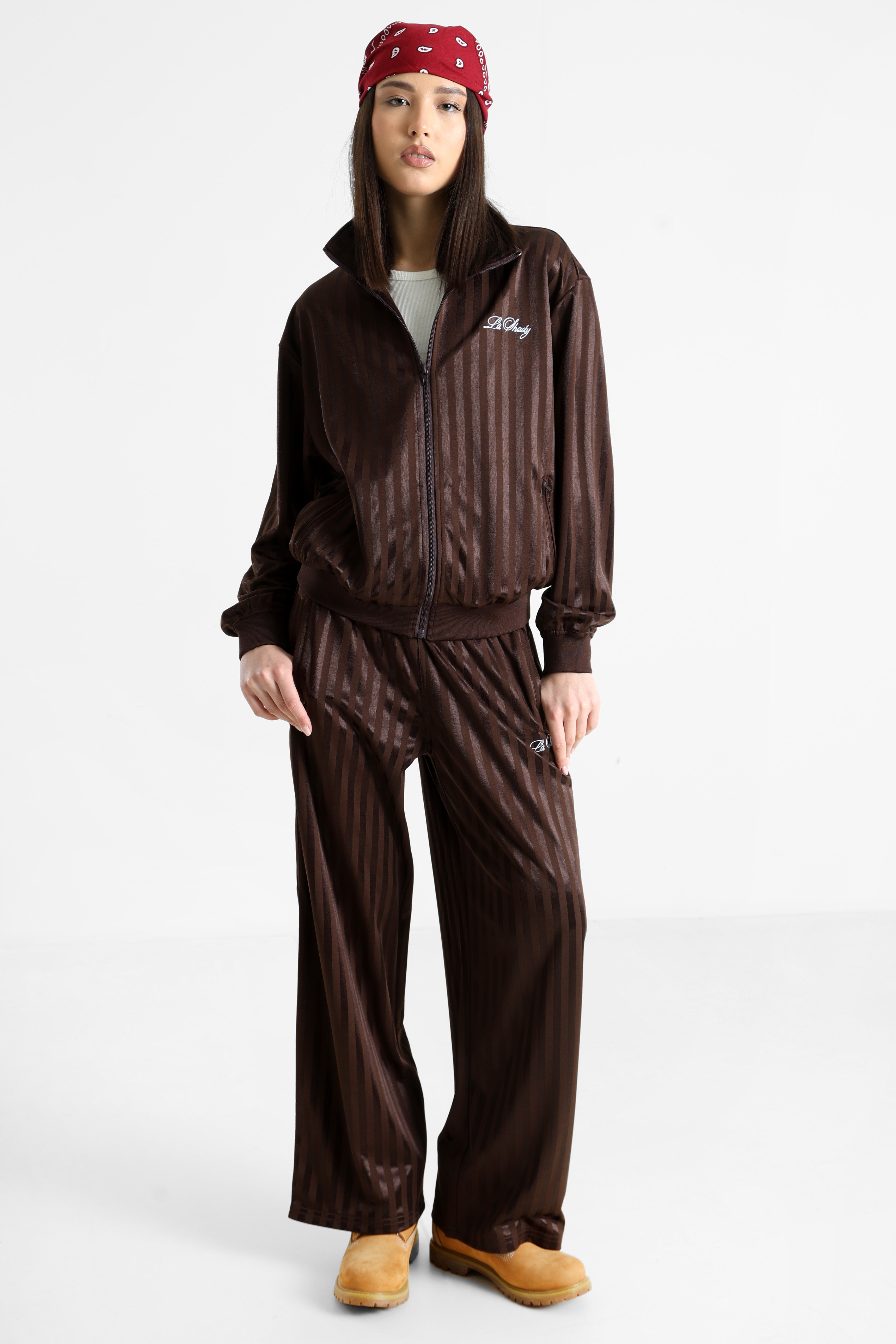 Tracksuit jacket - Dark brown