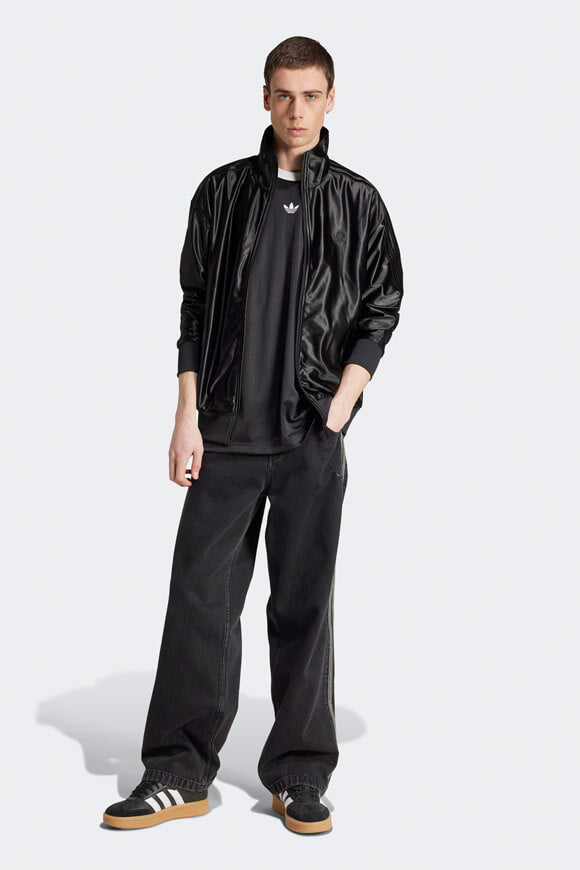 T-shirt in jersey jacquard - Black