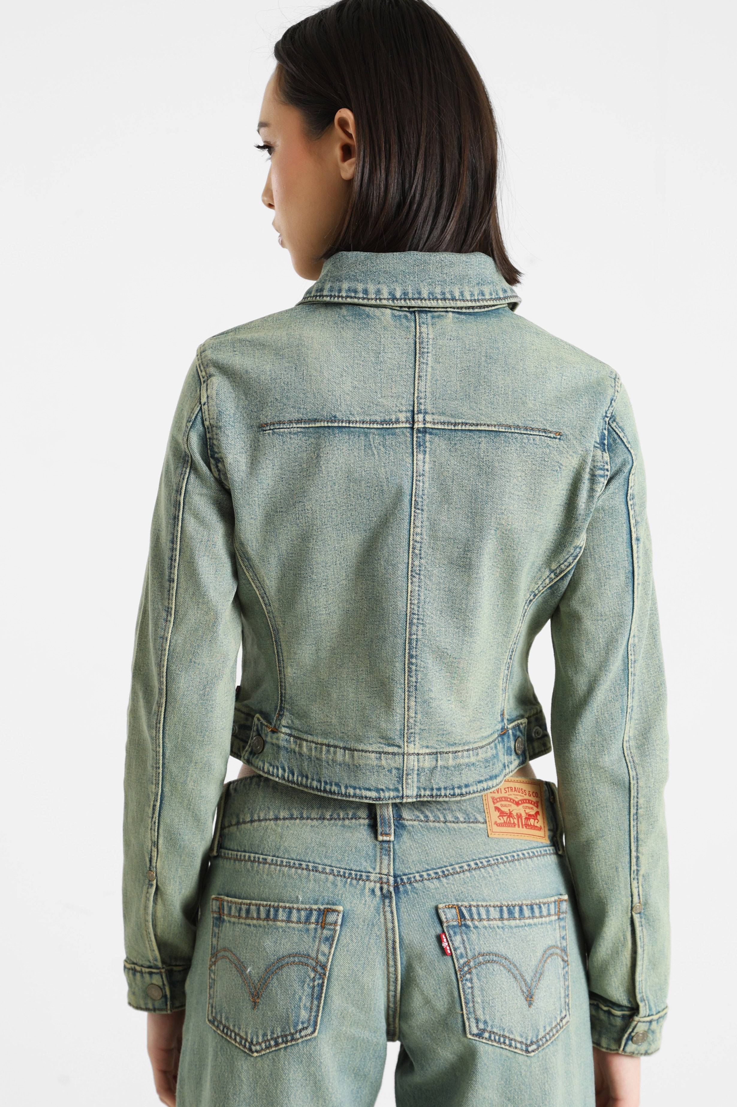 Crop Jeansjacke - Miners Business Fitted