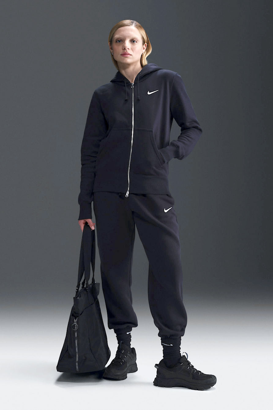 Phoenix fleece hooded sweat jacket - Black