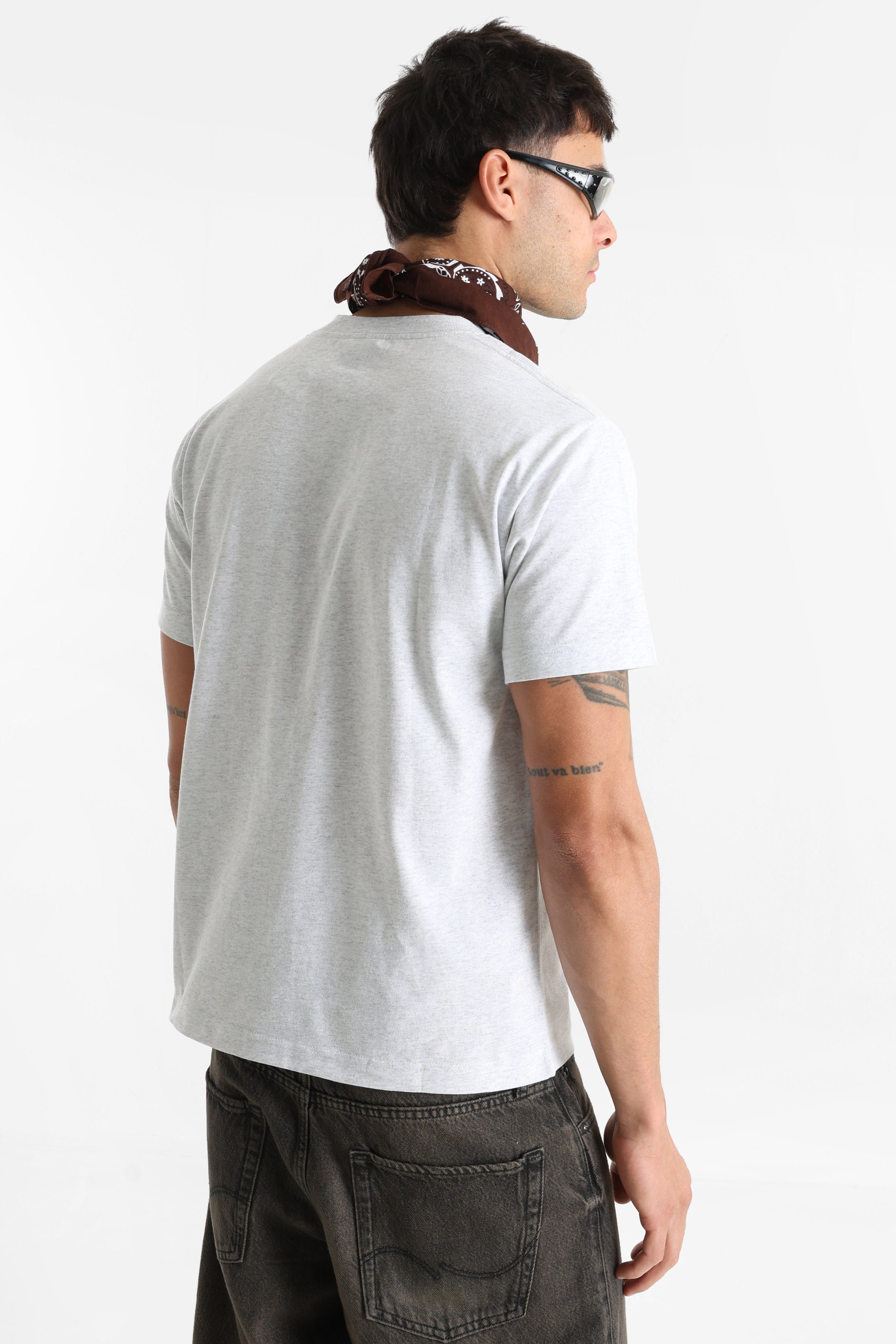 Left Chest T-Shirt - Light Grey Heather