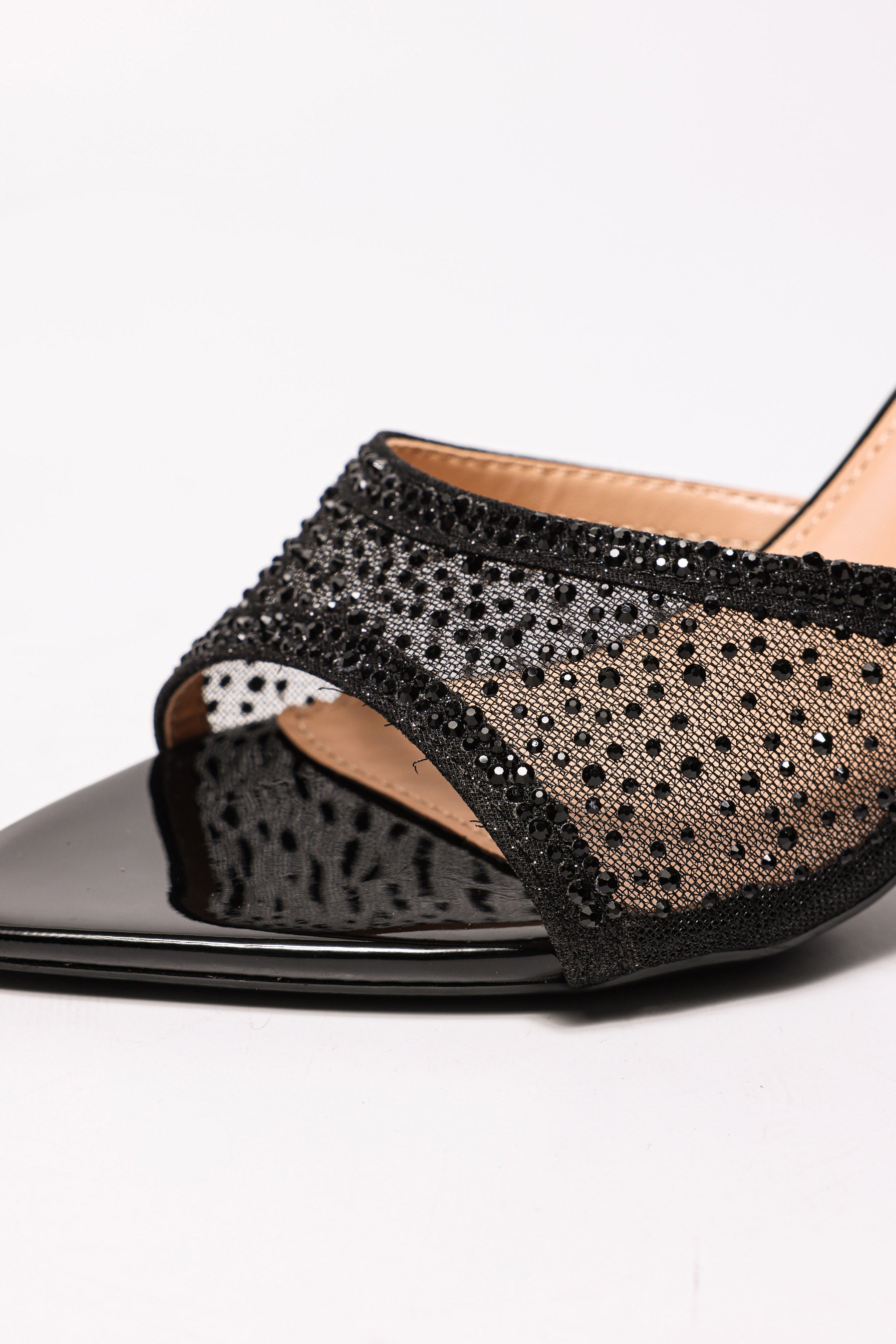 Mules mit Strass - Black