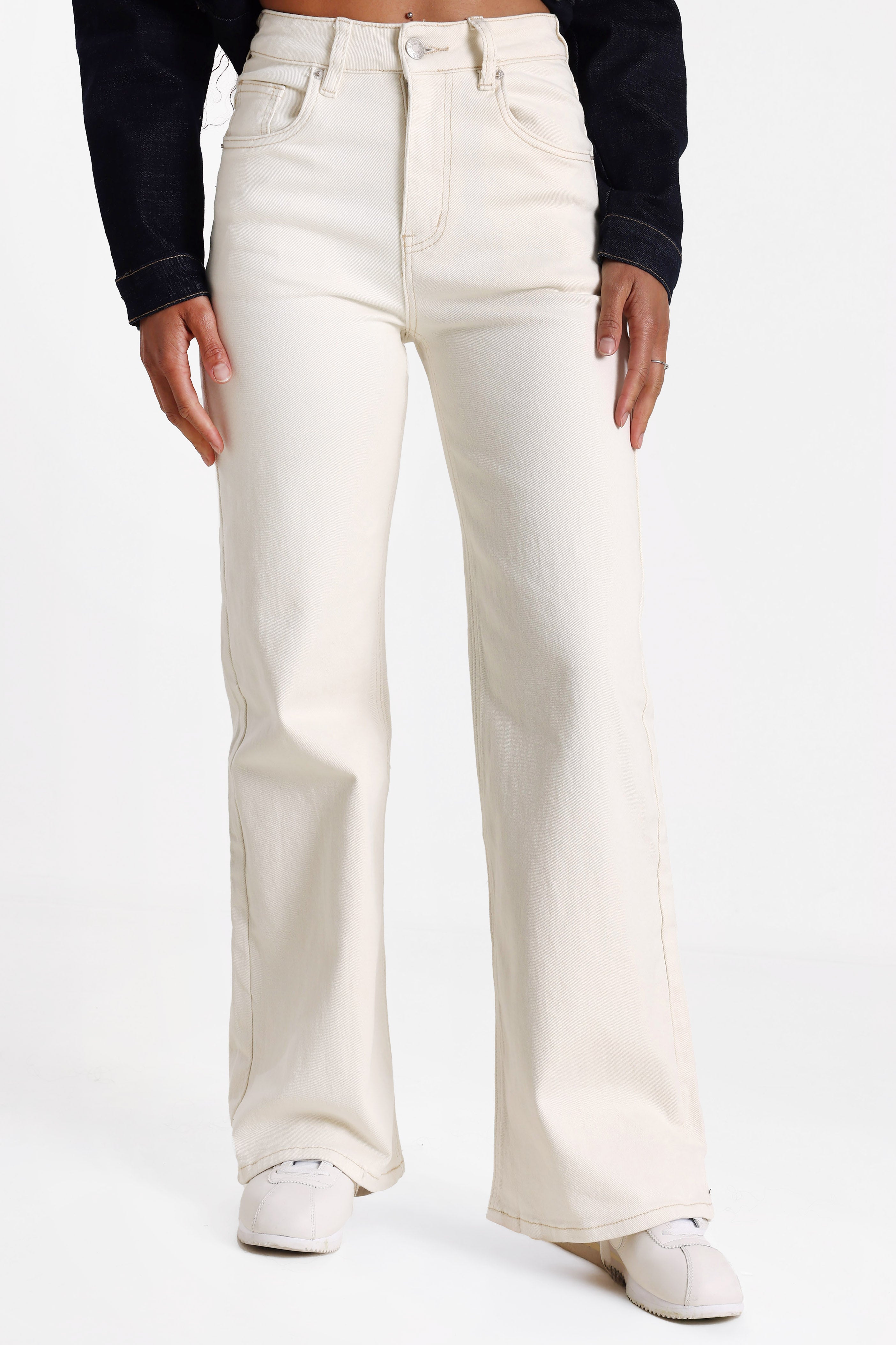 Jeans a taglio dritto - Cream
