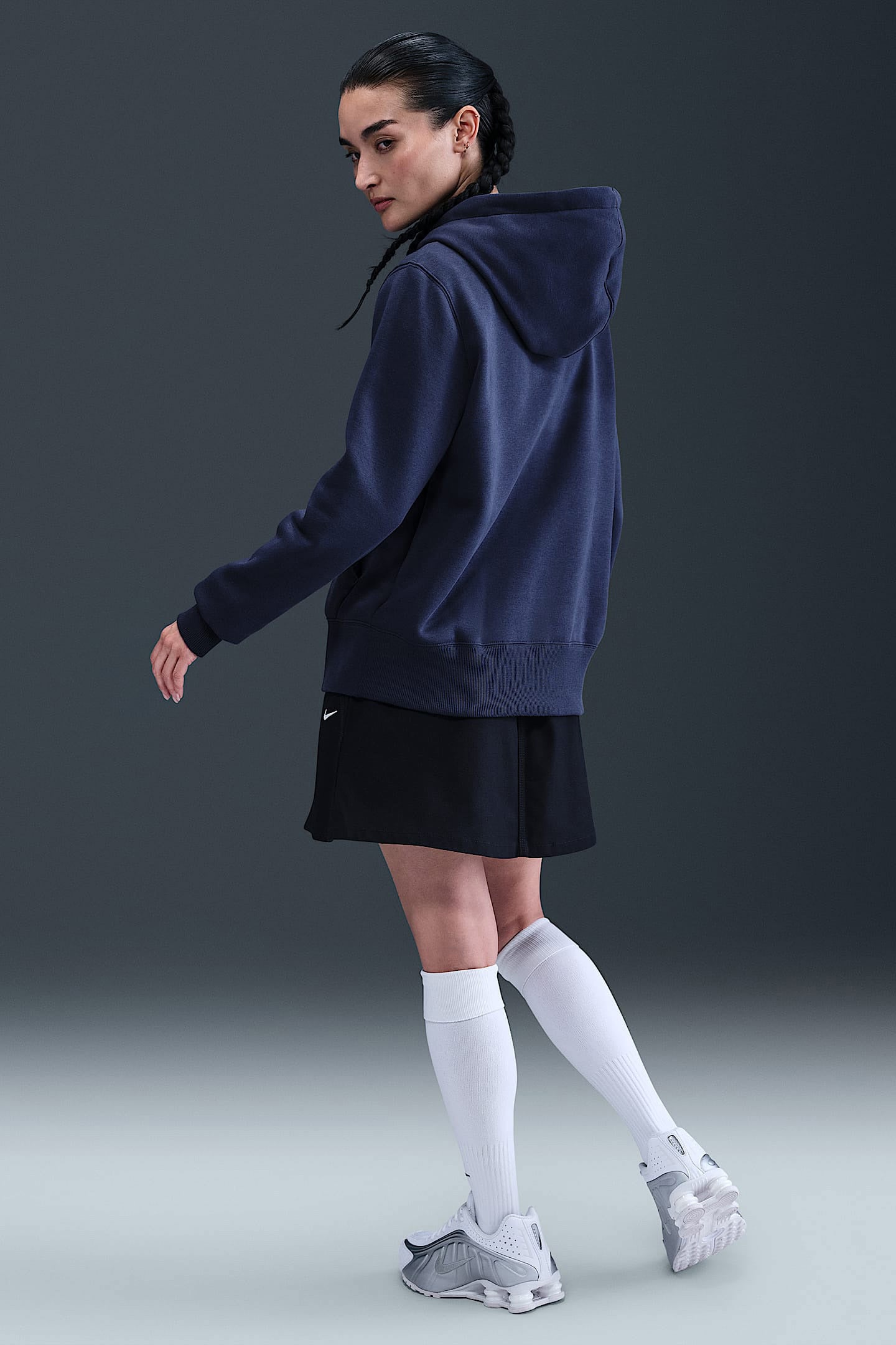 Phoenix Fleece sweat zippé à capuchon - Midnight Navy
