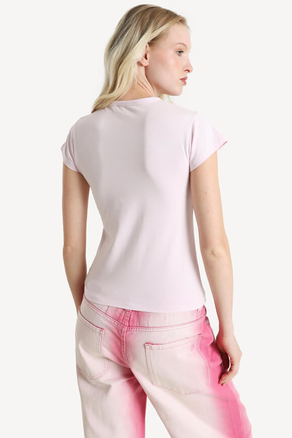 T-shirt con crop - Rosa