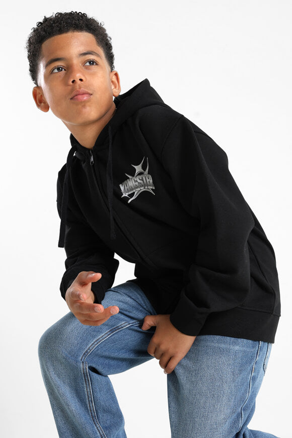 Sweat zippé à capuchon - Noir