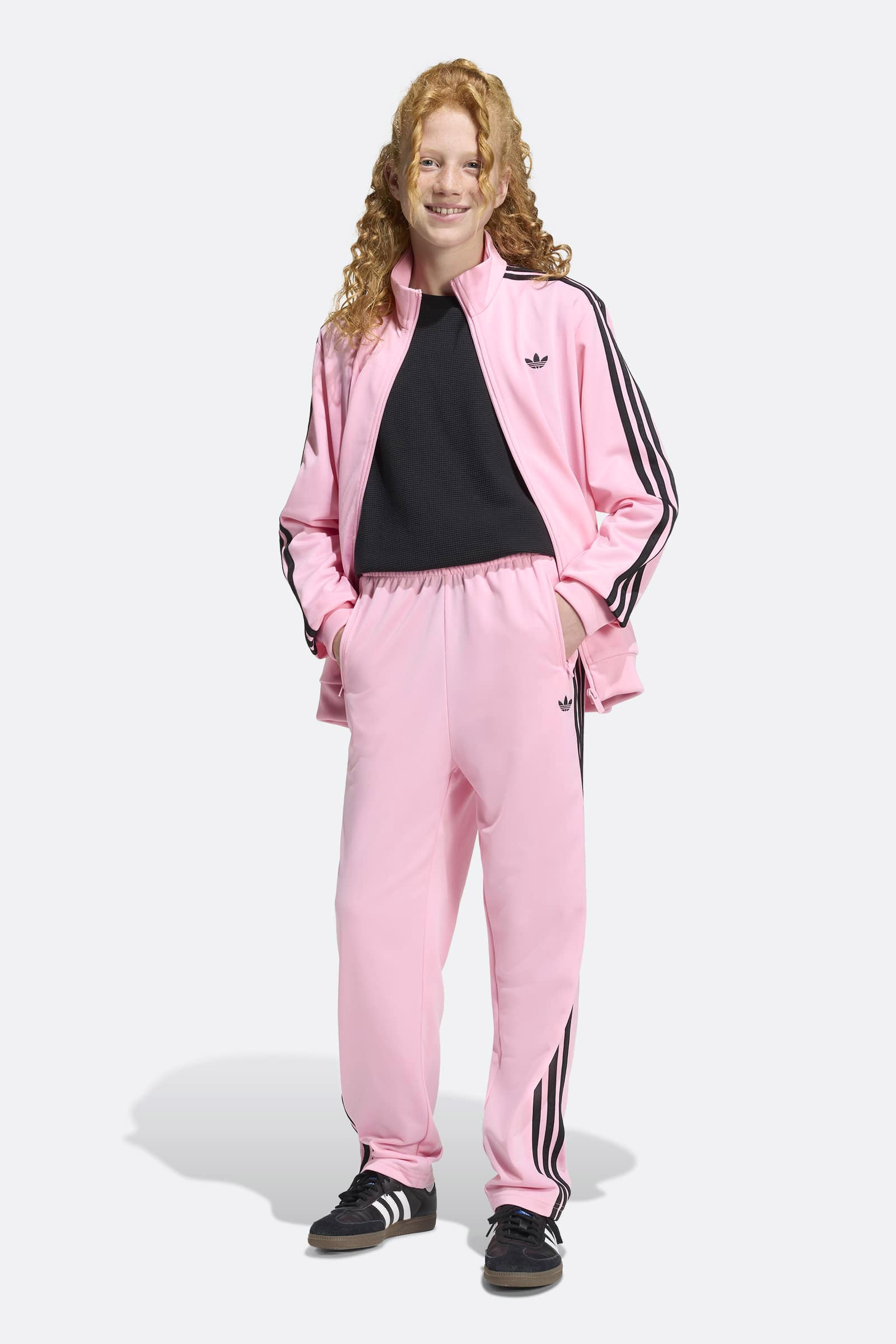 Track jacket - Light Pink + Black