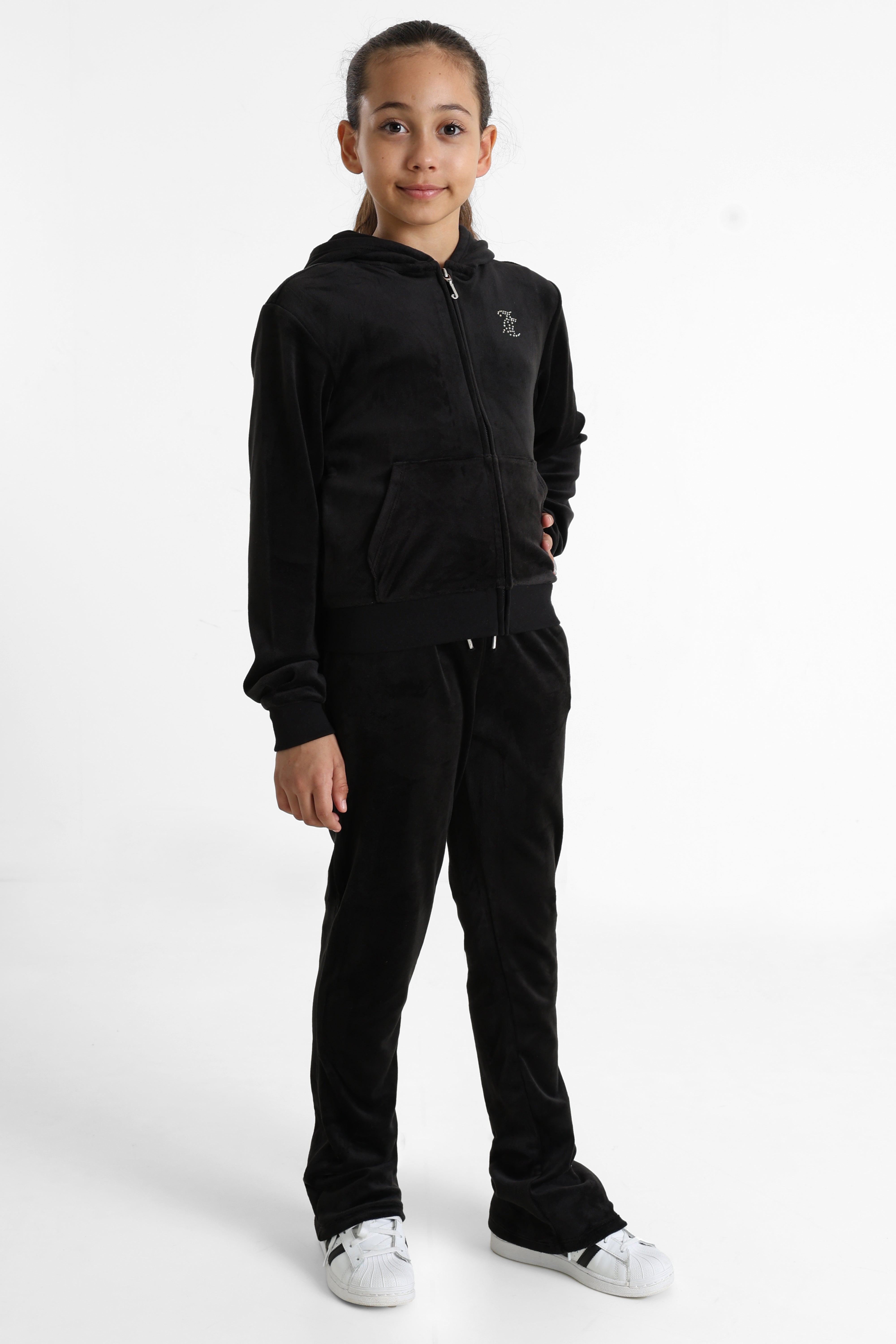 Samt Jacke - Jet Black