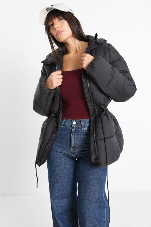 Puffermantel - Schwarz