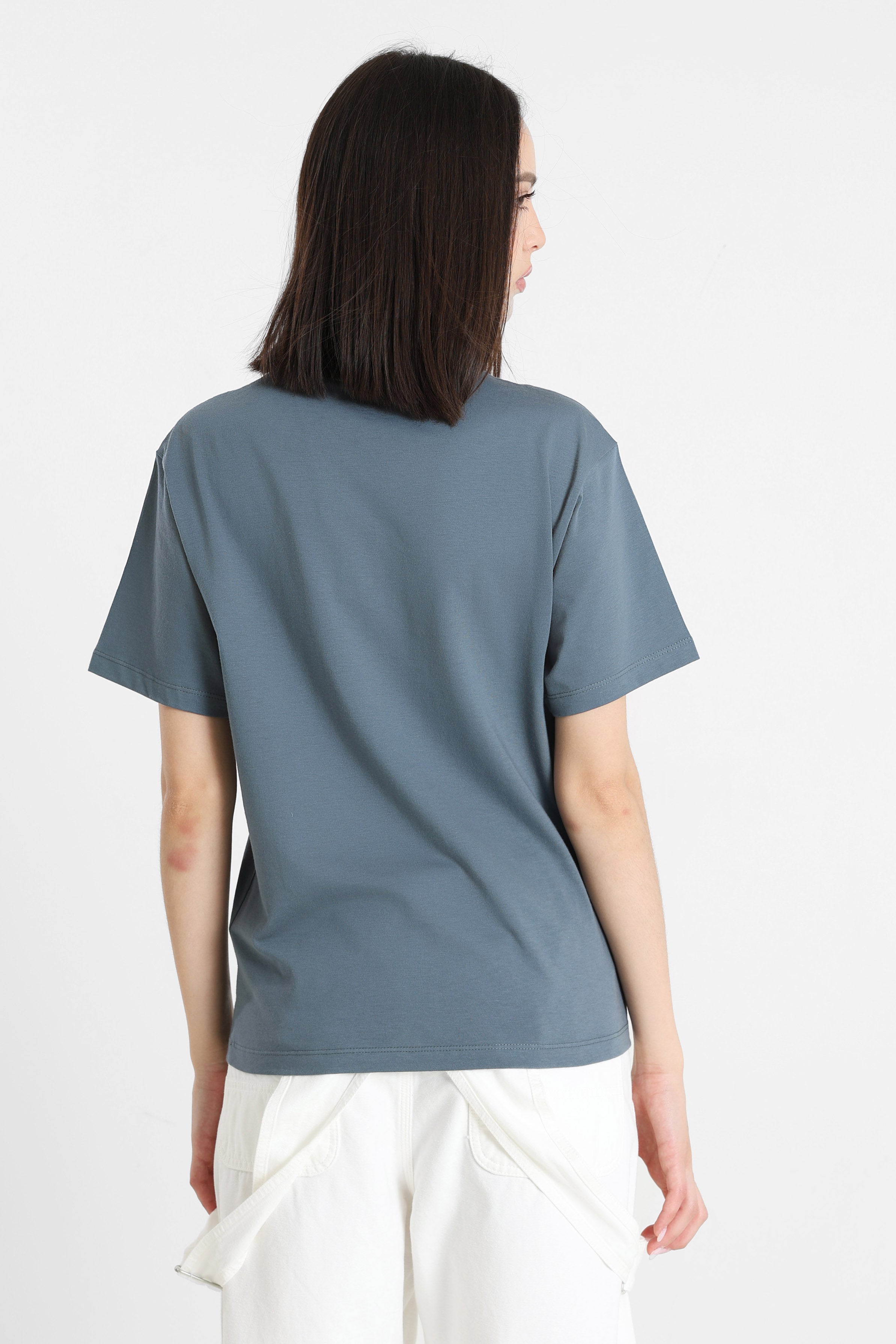 T-Shirt - Cozy Blue + Red
