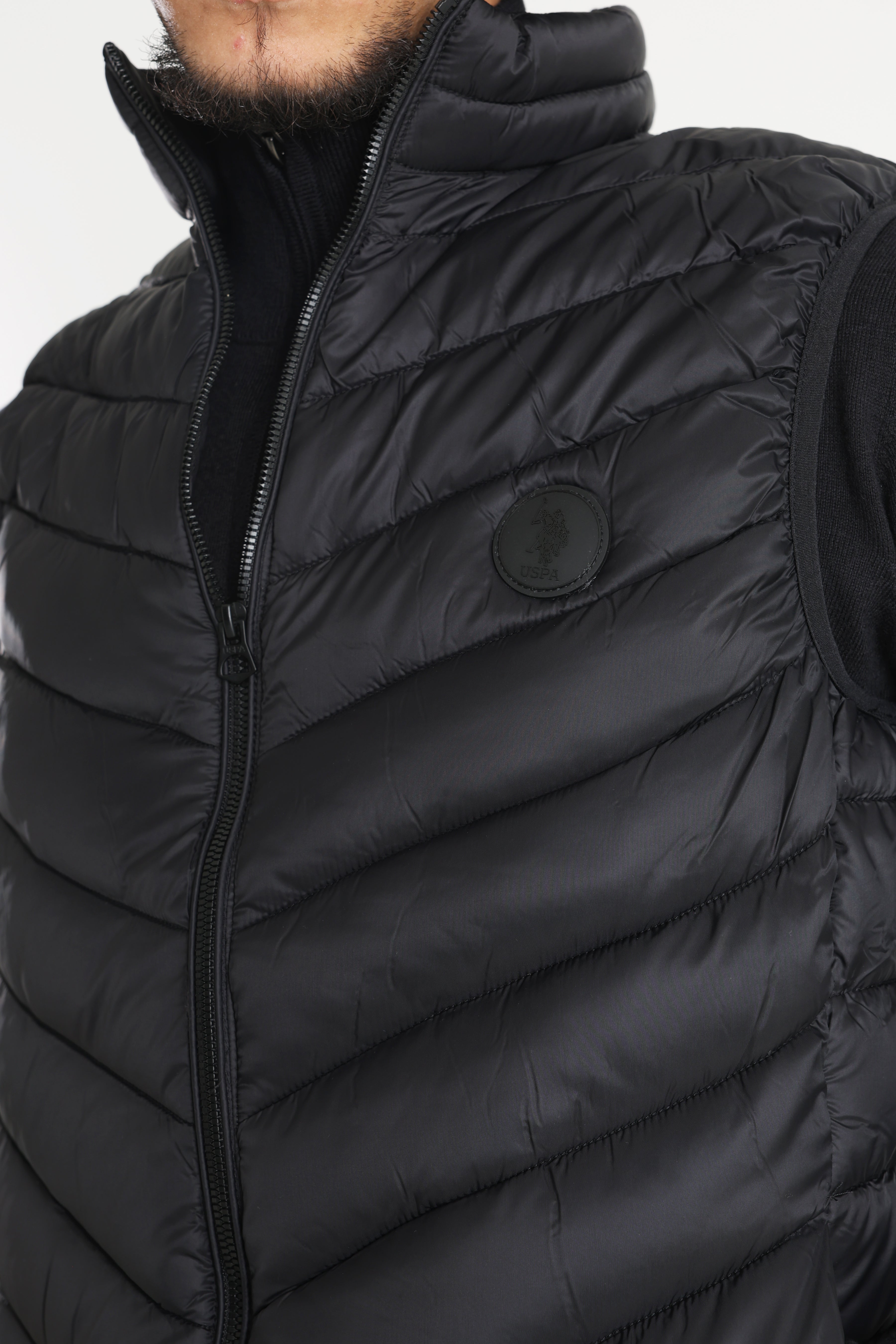 Gestepptes Gilet - Black
