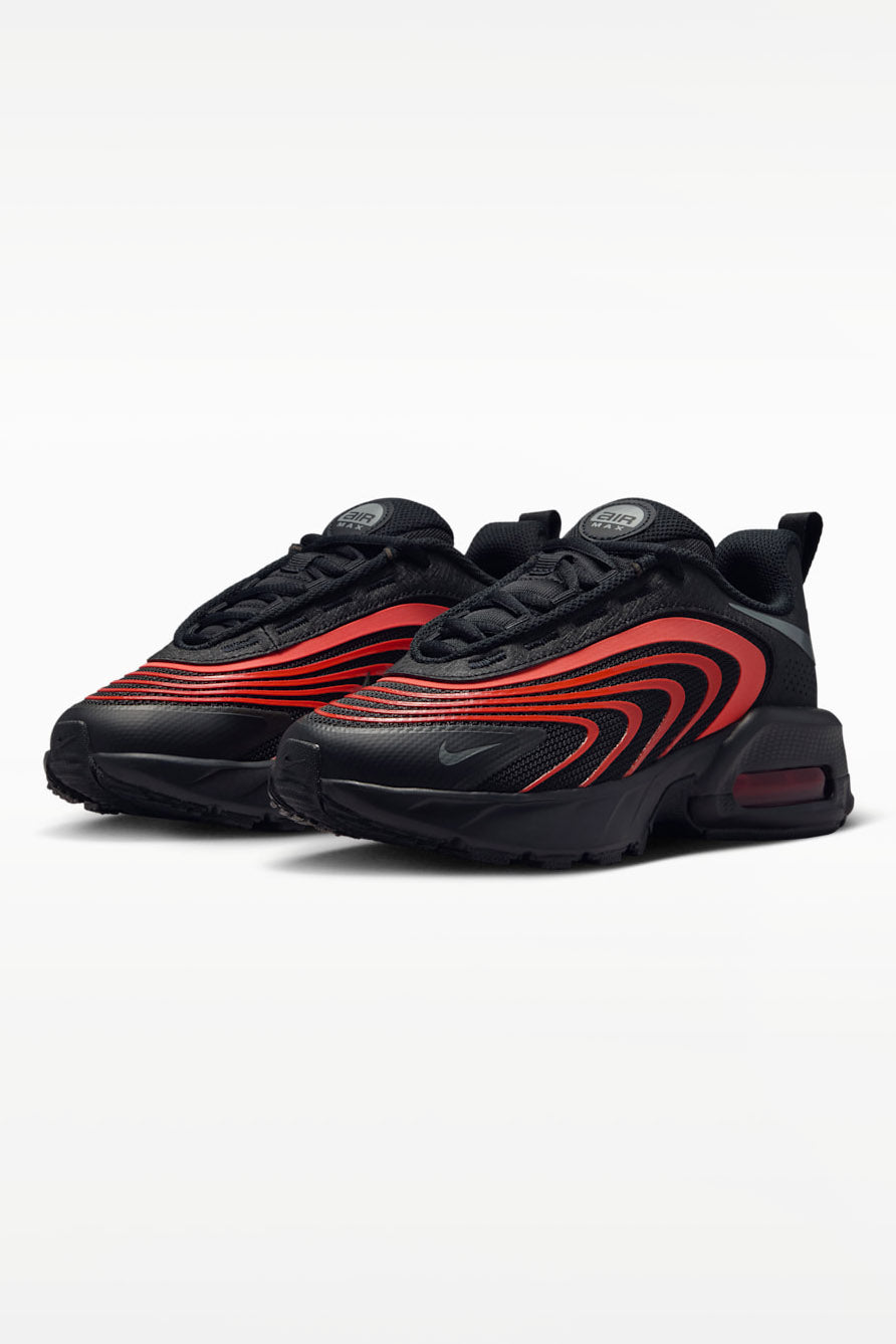 Air Max Fire Sneaker - Black + Smoke Grey + Picante Red