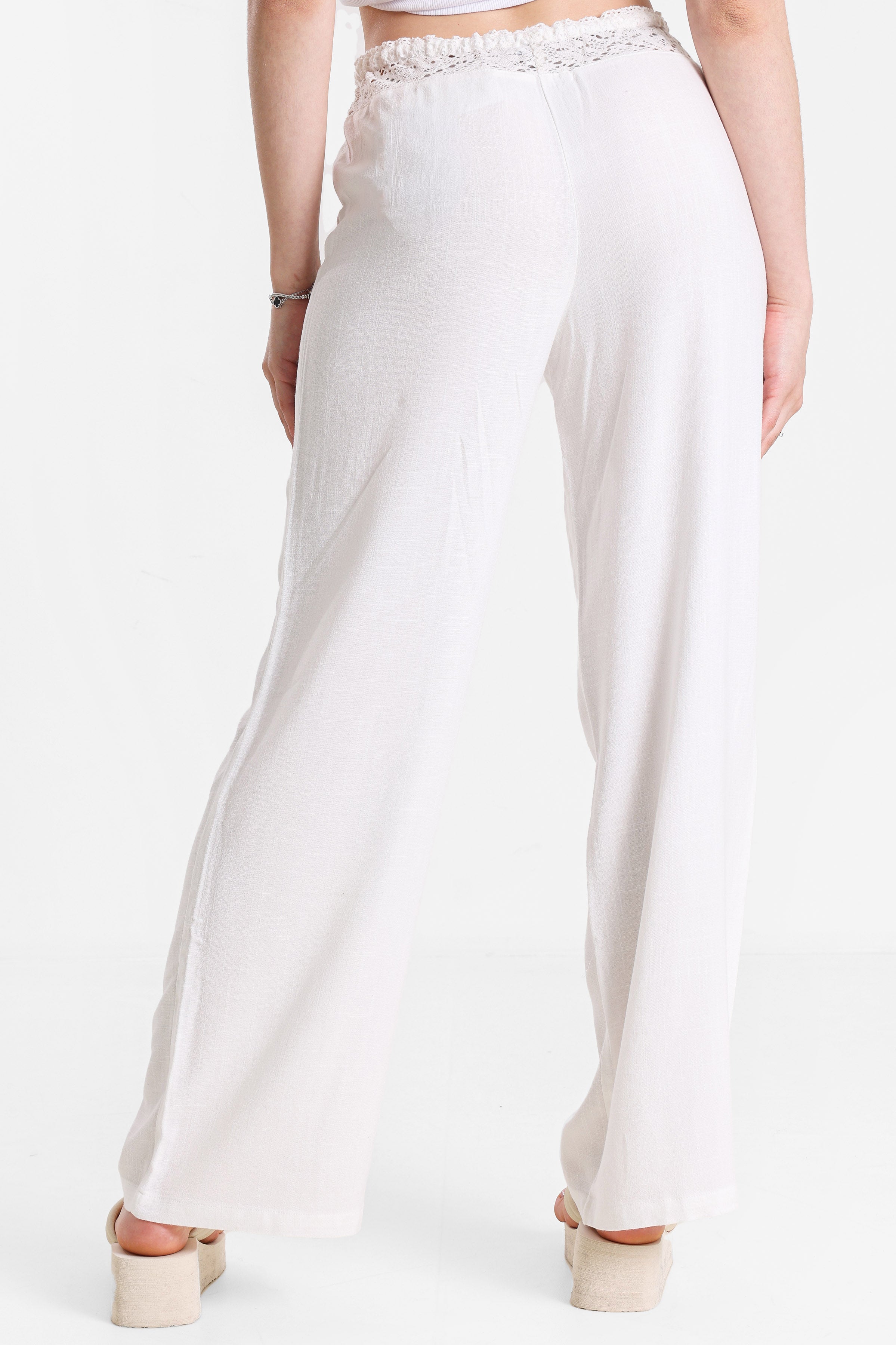 Linen trousers - Offwhite