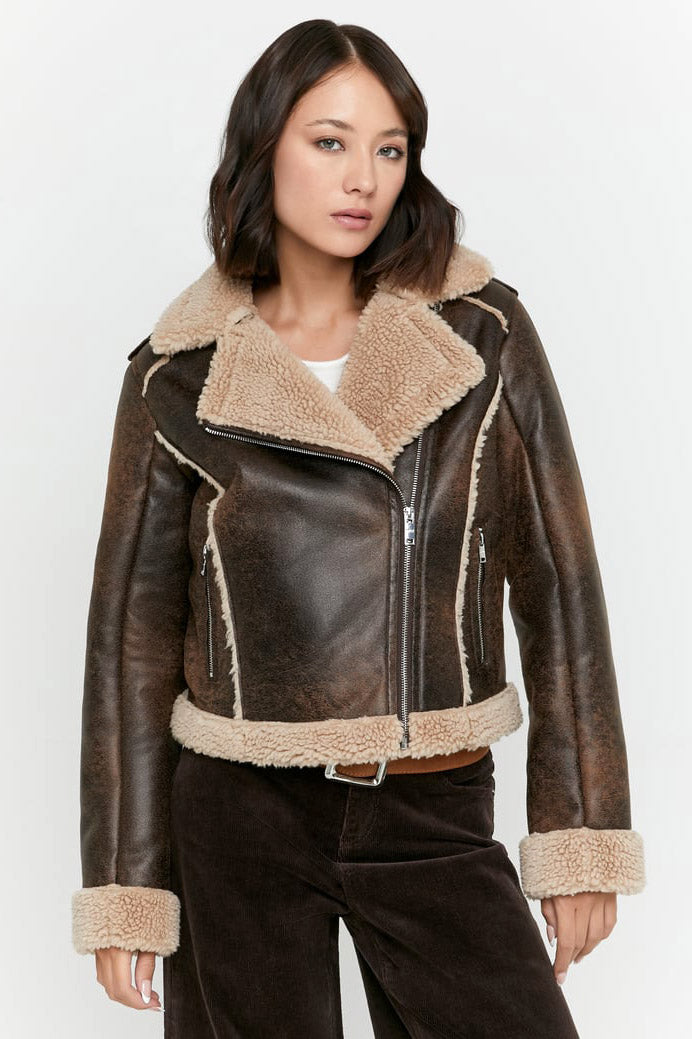 Veste mouton retourné