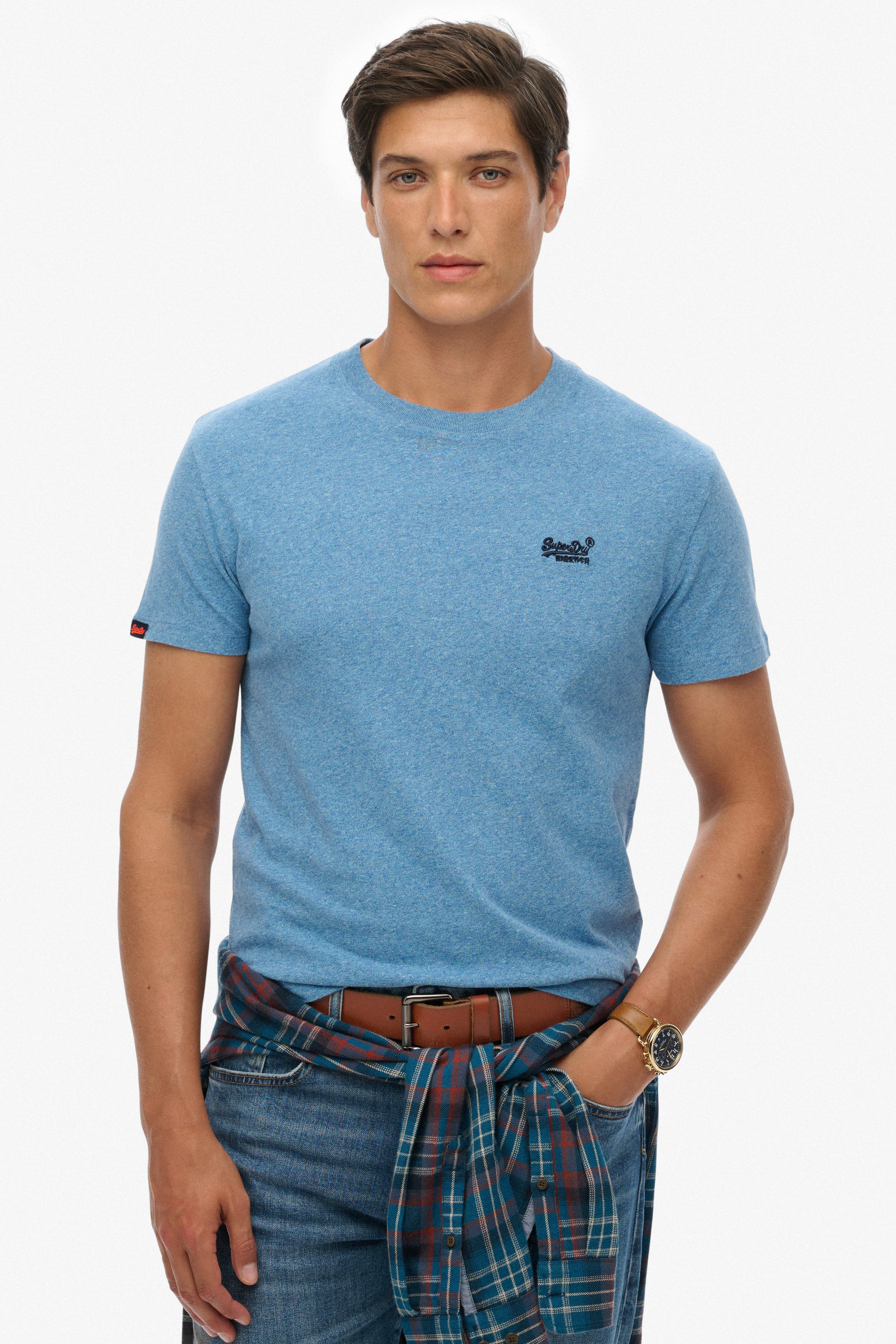 Essential T-Shirt - Bright Blue Grit