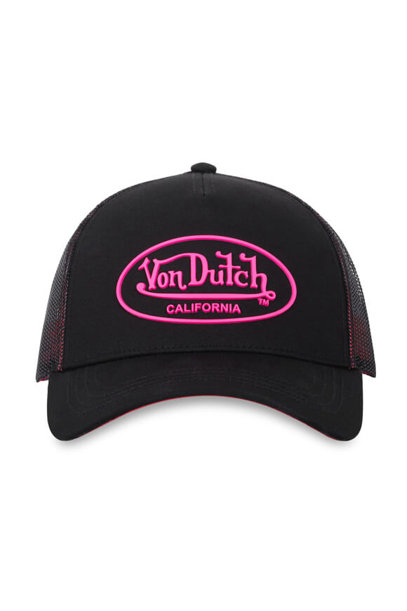 Trucker cap / snapback - Black + Pink