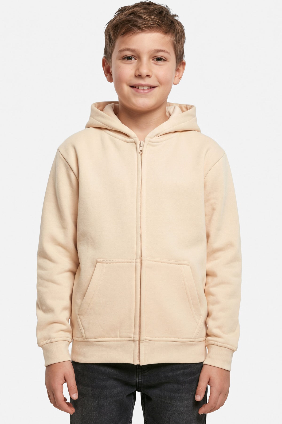 Kapuzensweatjacke - Sand
