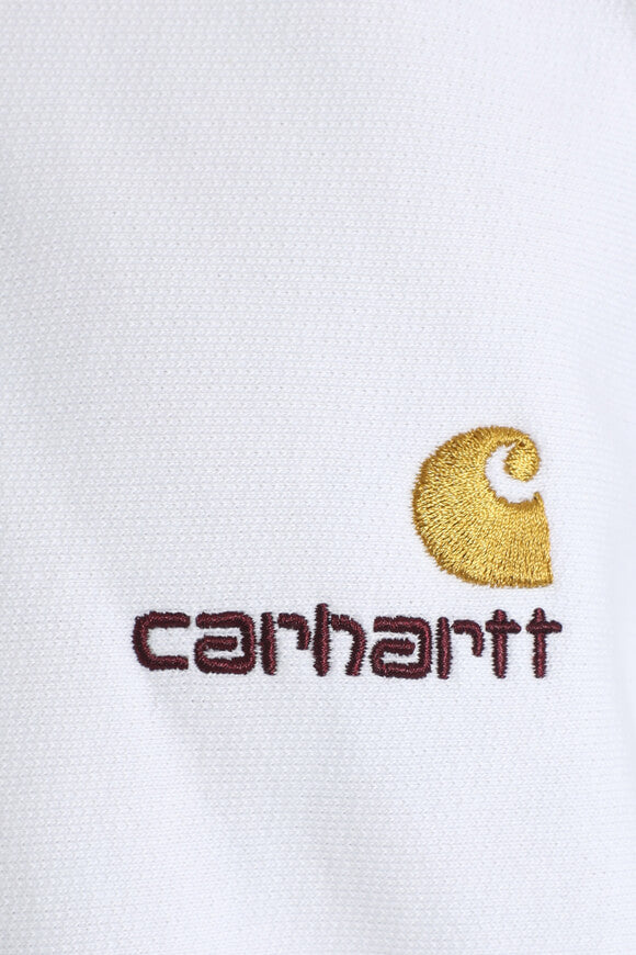 Sweat à capuche oversize American Script - Blanc