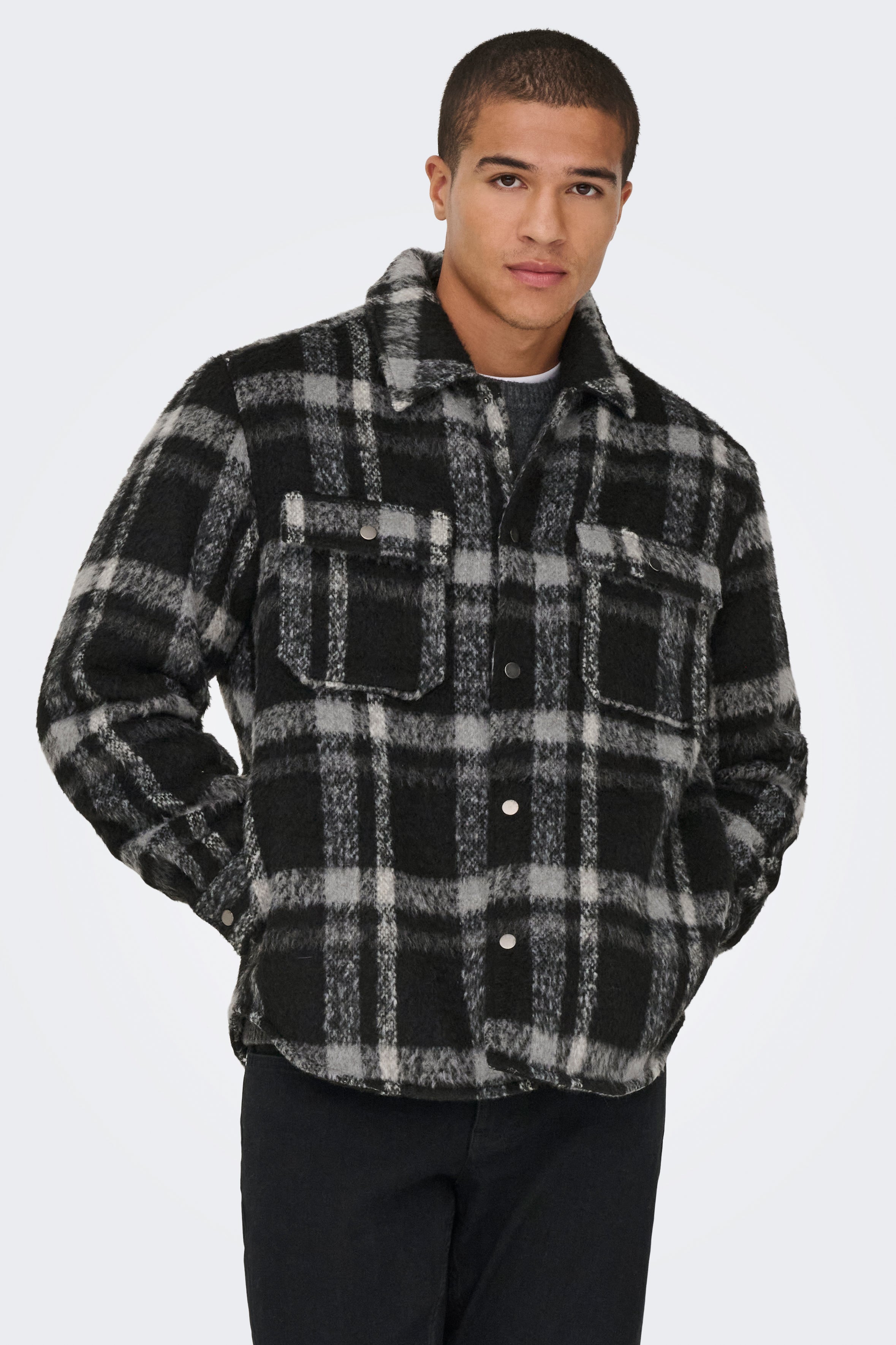 ONSGIO surchemise - Phantom + Black