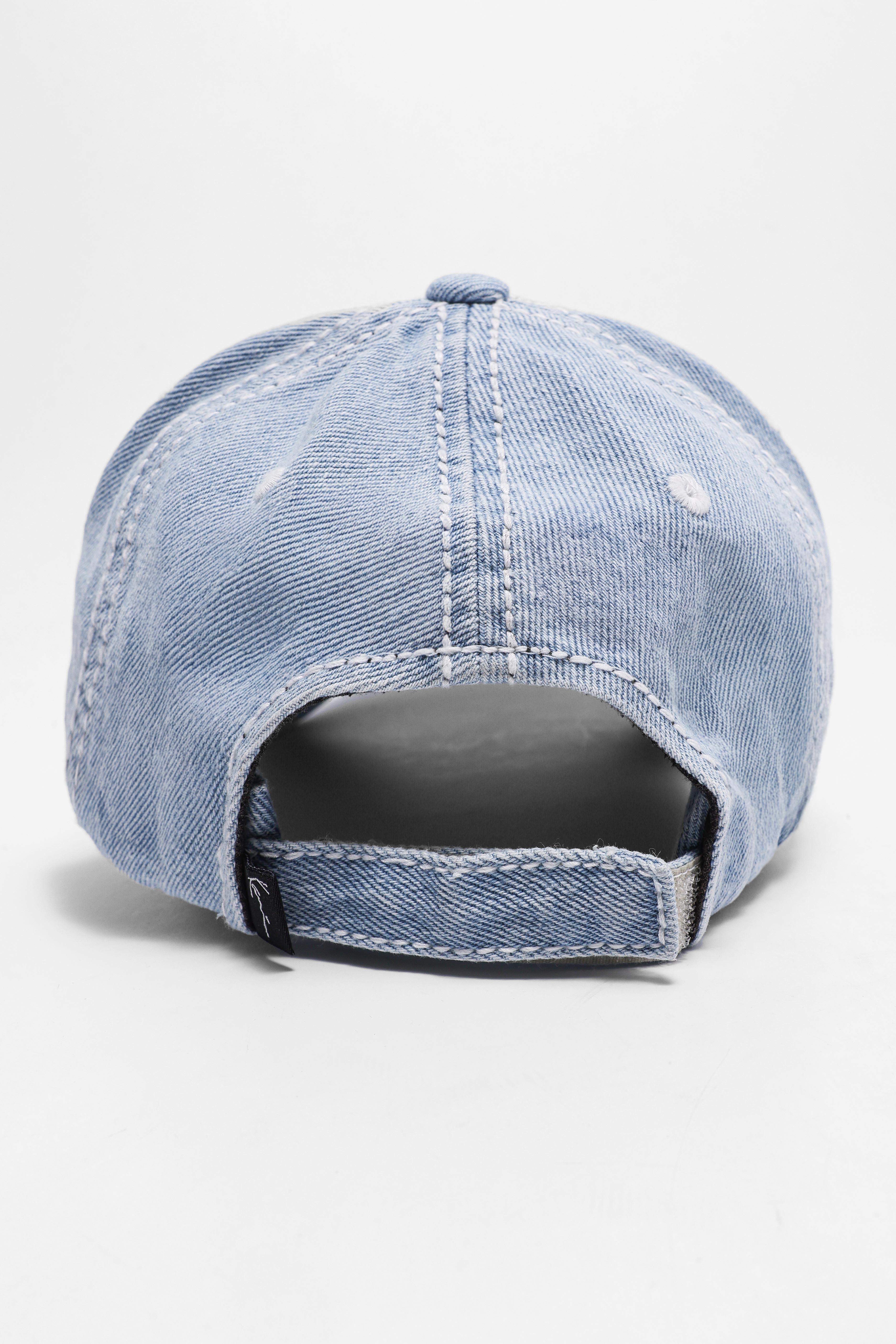 Casquette en jean / scratchback - Light Blue Denim