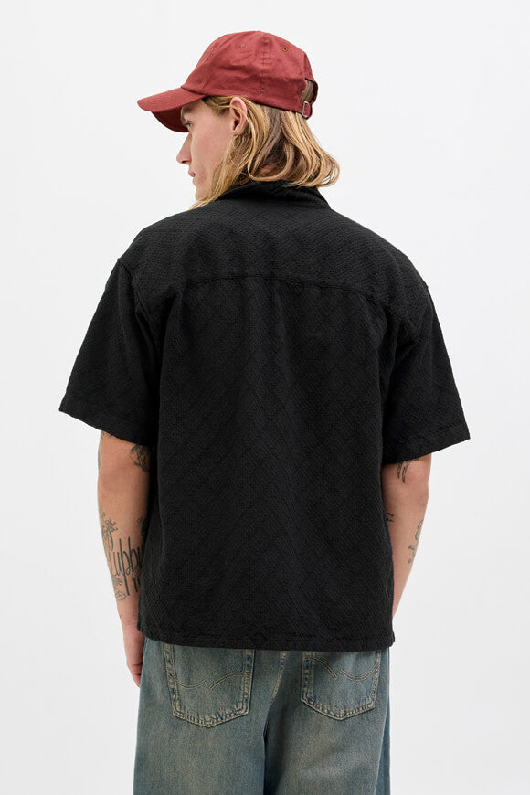 JORTAVIRA Camicia oversize strutturata - Nero