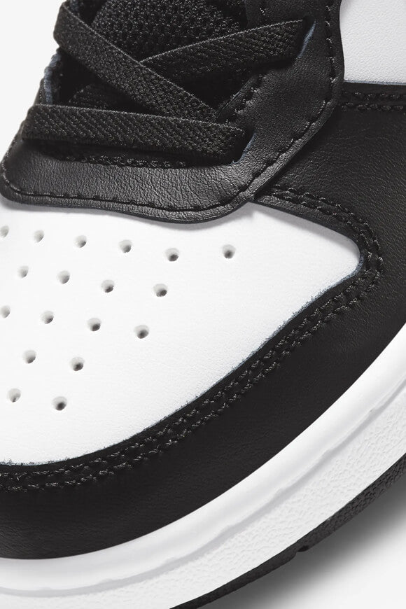 Court Borough 2 Kids Sneaker - White + Black + Sunset Pulse