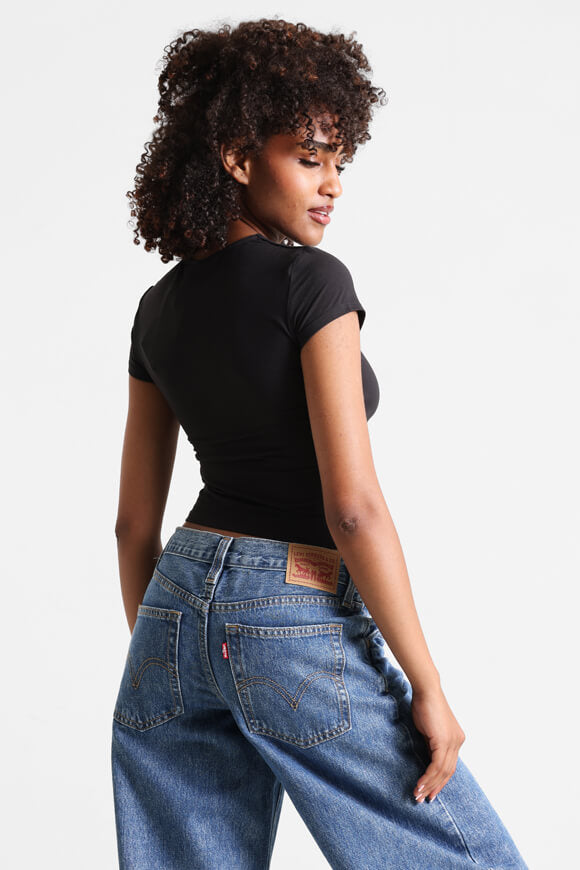 T-shirt à crochets - Noir