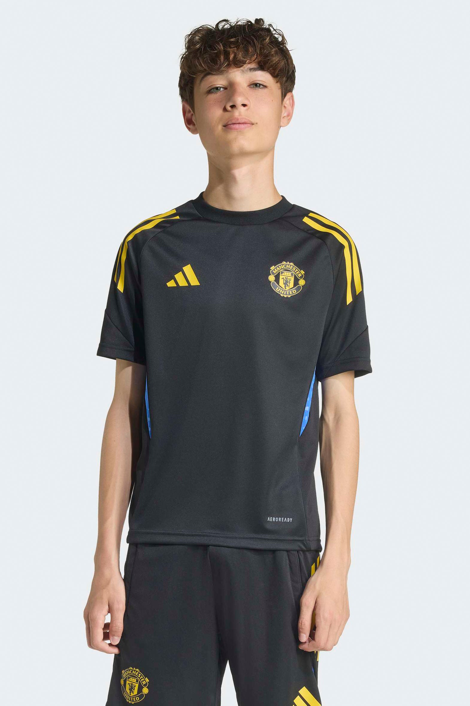 Manchester United T-Shirt - Black + Tribe Yellow