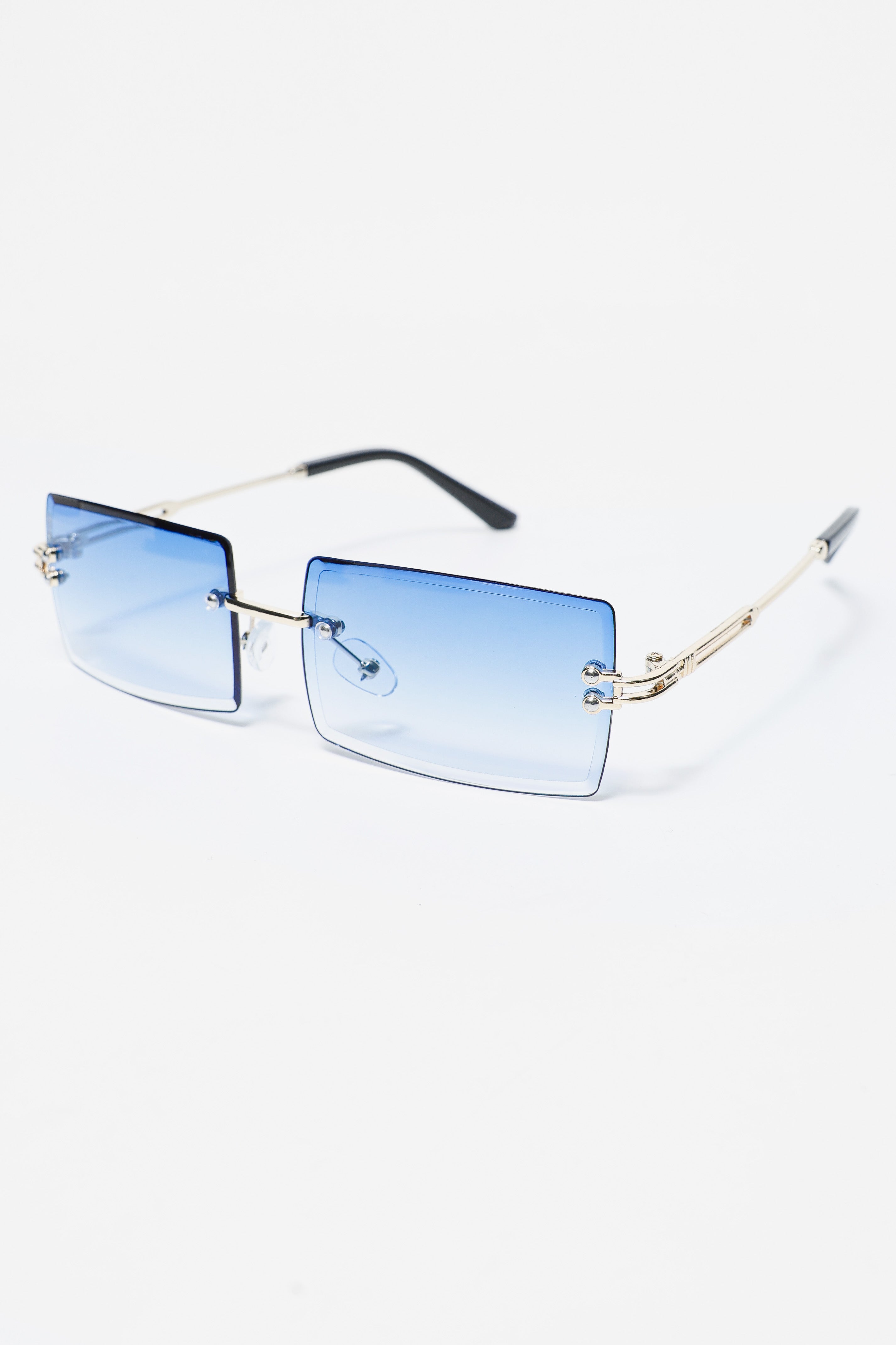Brille - Gold + Blue