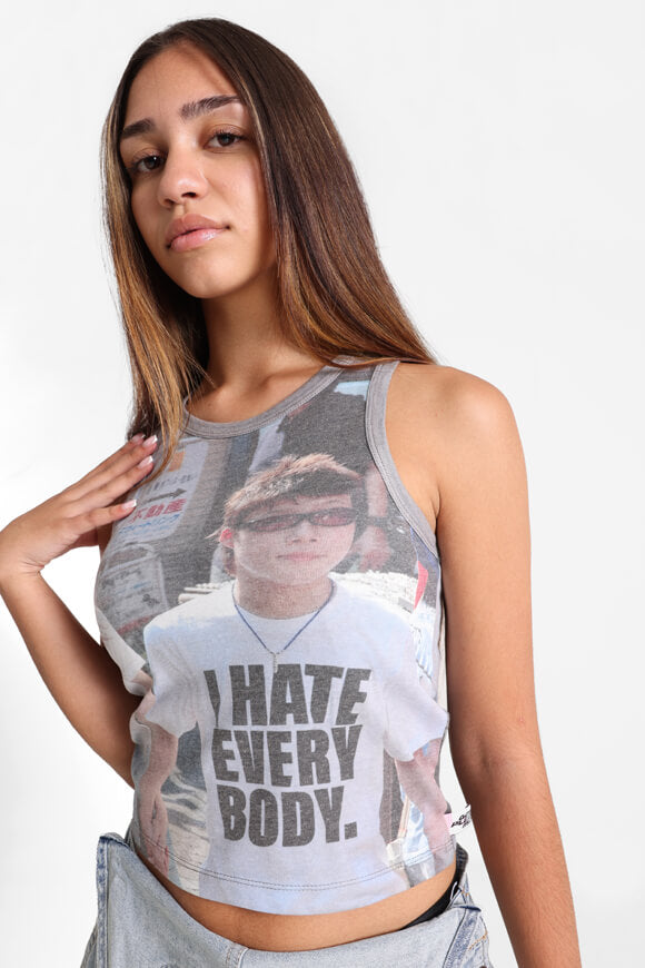 I Hate Everybody Tanktop - Mehrfarbig