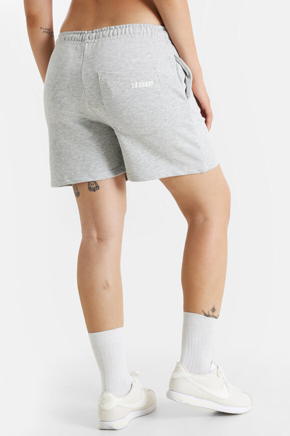 Sweatshorts - Hellgrau meliert