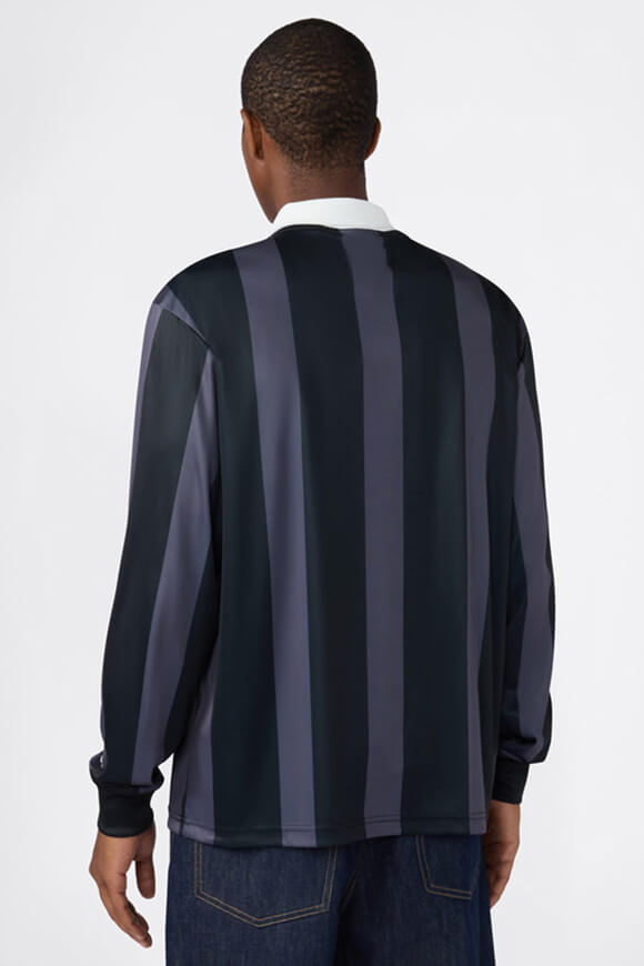 Loose long-sleeve shirt - Black + Anthracite