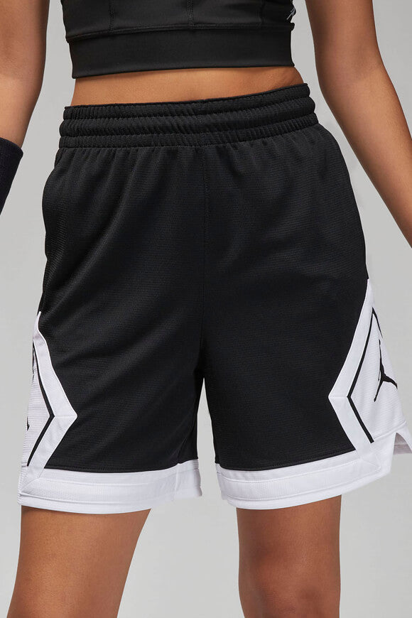 Diamond Mesh Shorts - Black + White