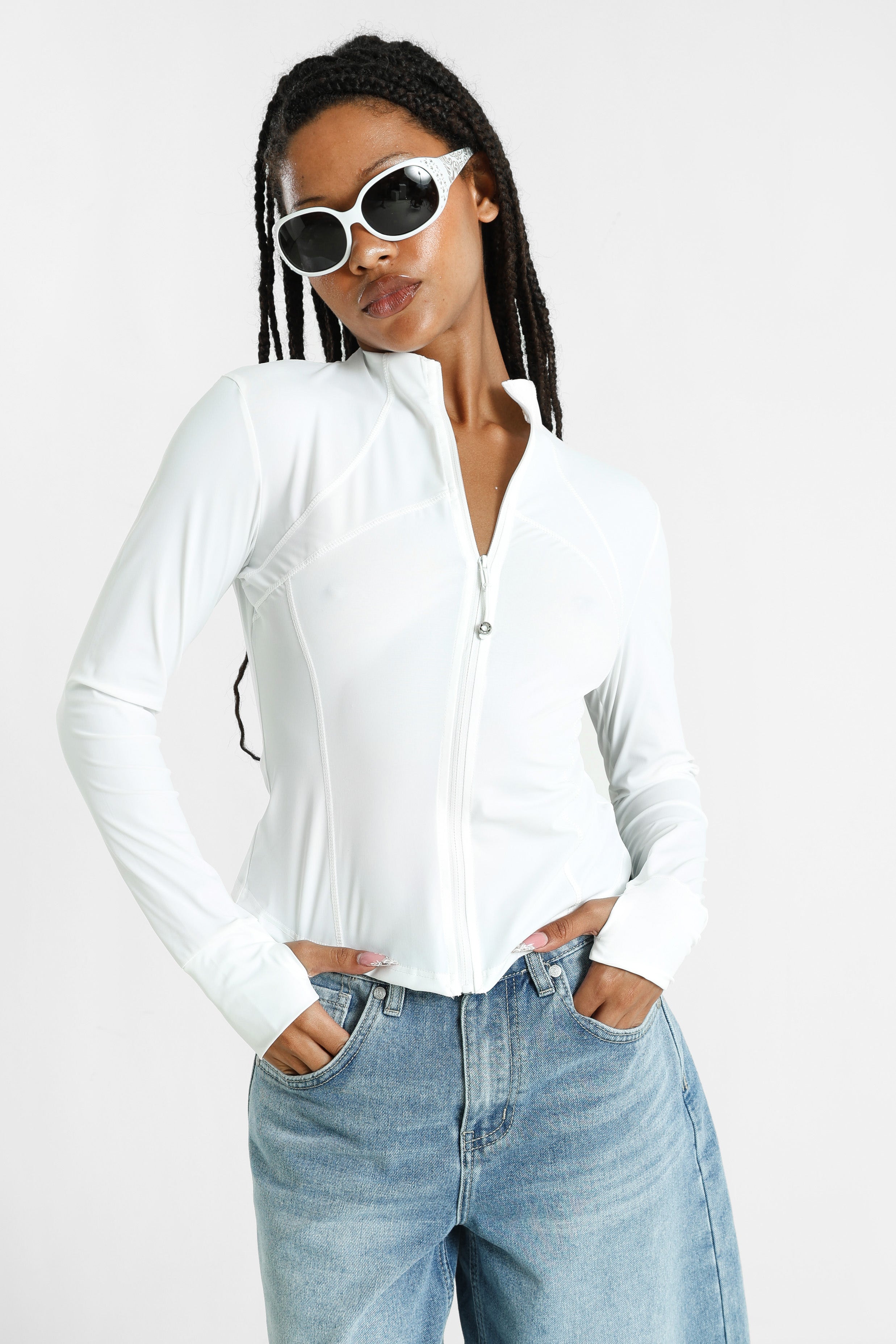 Trainingsjacke - Offwhite