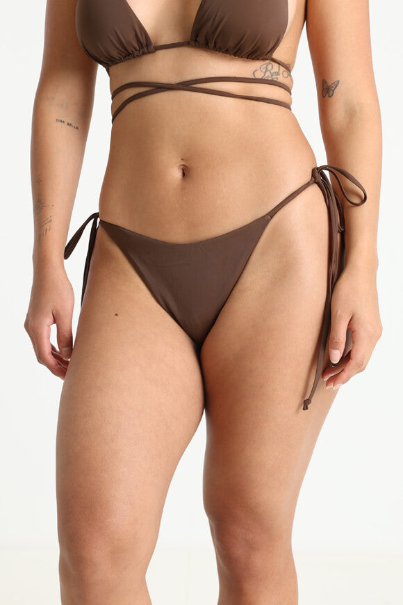 Bas de bikini - Brun foncé