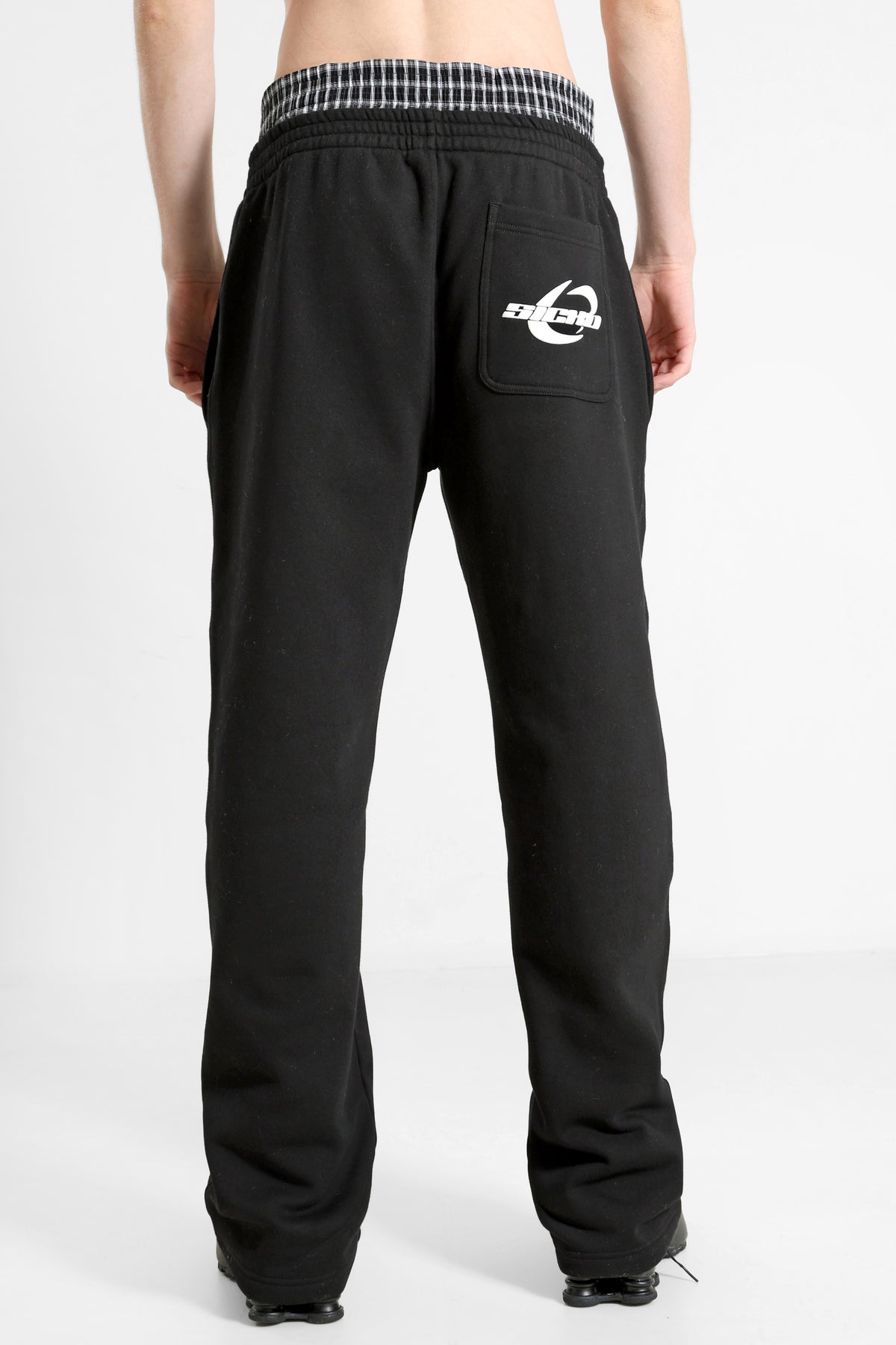 Pantalon en sweat - Noir + Blanc