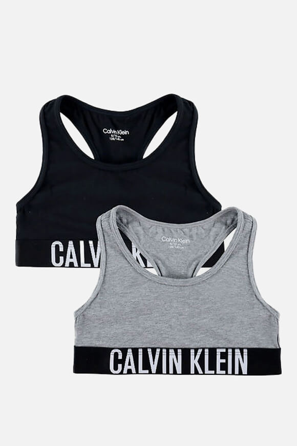 Lot de deux bralettes - Grey Heather + Black