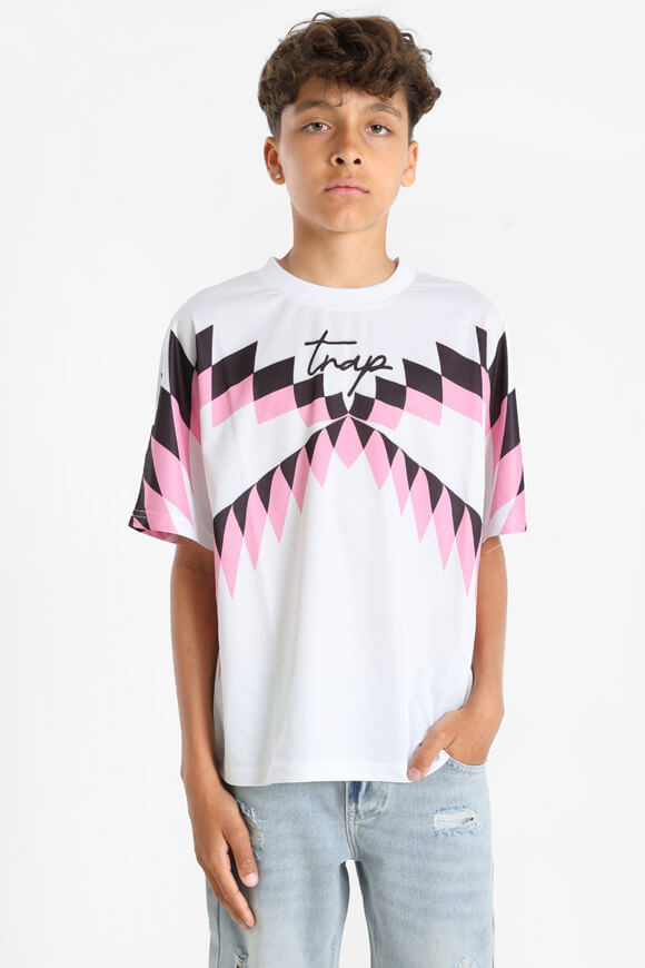 T-Shirt - Weiss + Pink