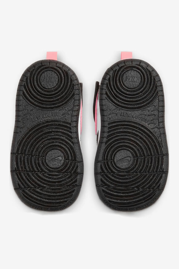 Baskets pour bébés Court Borough 2 - Noir + Sunset Pulse + Blanc