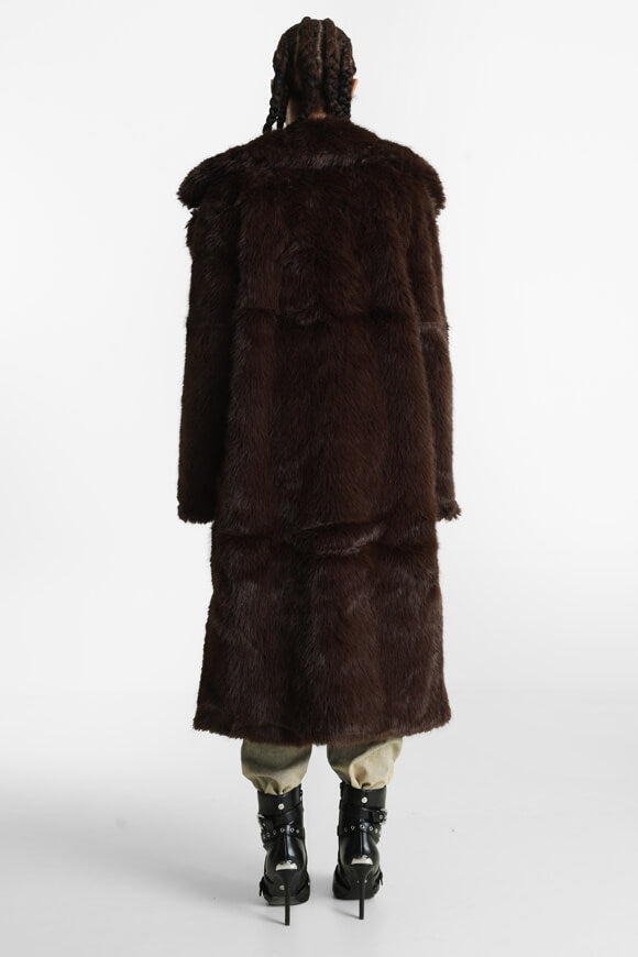 Kunstpelzmantel - Chocolate