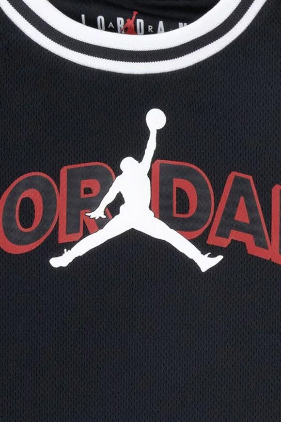 Matching Taping Mesh Baby Set - Black + Gym Red