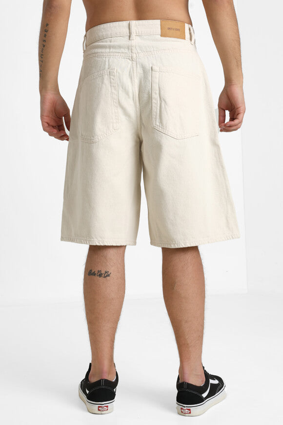 ONSCARL balloon fit denim shorts - Offwhite